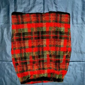 Express mini Red/ Gray skirt made in Italy